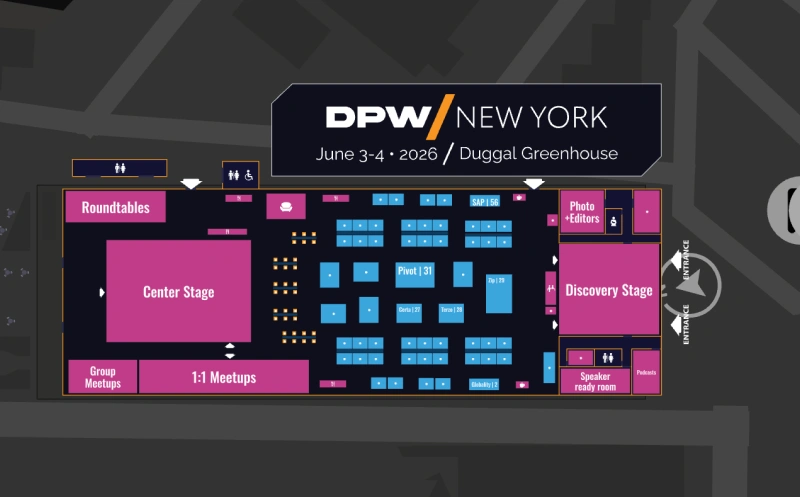 DPW NewYork 2026 interactive floor plan screenshot