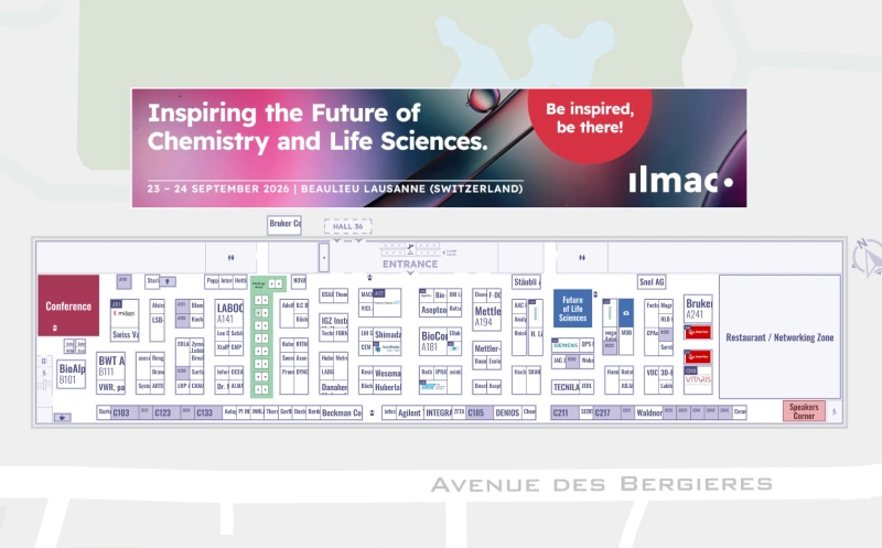 Ilmac Lausanne 2026 interactive floor plan screenshot