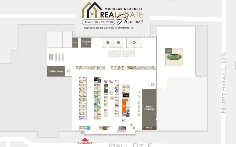 Michigan'S Largest Real Estate Show interactive floor plan screenshot