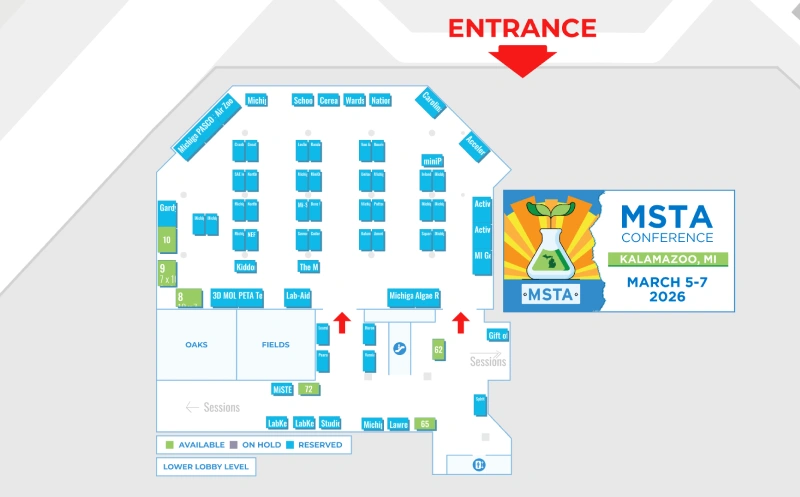 MSTA Conference 2026 interactive floor plan screenshot